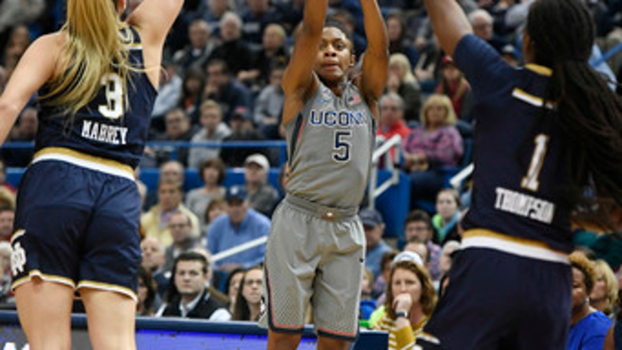 No. 1 UConn rallies in fourth to beat No. 3 Notre Dame 80-71 (Dec 03, 2017)